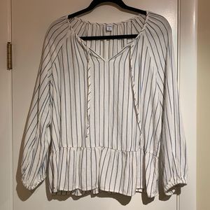 NWT Old Navy Pinstripe Blouse
